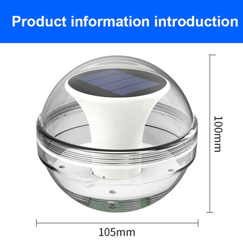 Solar Water Floating Lights Patio Pool Floating Landscape Decorative Lights, Three Light Mode