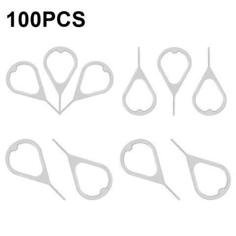 100 PCS Universal Thickened and Hardened Steel Phone Card Removal Pin, 100 PCS Style 3, 100 PCS Style 4, 100 PCS Style 1, 100 PCS Style 2