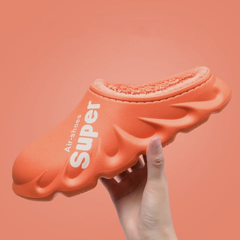 Winter Warm Velvet Thick Waterproof Cotton Slippers, Yellow, Blue Gray, Orange Red, Pink 8055, White 8055, Light Coffee 8055, Black 8055, Blue Gray 599, Duck Egg Green 599, Pink 599, Caramel 599, Dark Blue 599, Yellow 599, Yellow No Heel               ...
