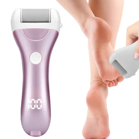Electric Foot Grinder Digital Display USB Pedicure Peeling, Pink, Gold, Green