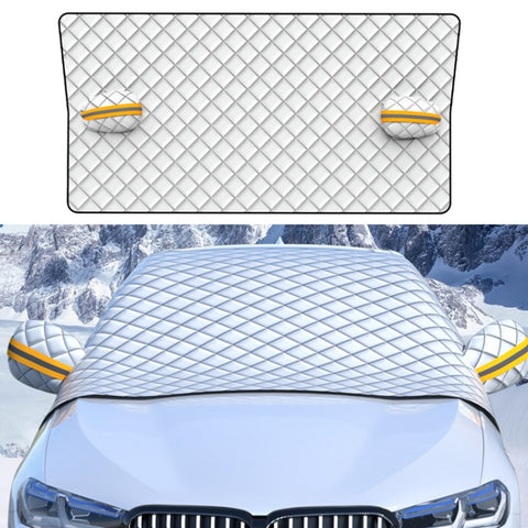 SUITU R-3945 Car Winter Front Glass Snow Shield Defrost Sunshade Thickened Car Clothing, Style:, Non-magnet Clip Door, Non-magnet With Earmuffs, 5 Magnets With Earmuffs, Non-magnet Three Layers Thickened, 12 Magnets Three Layers Thickened              ...