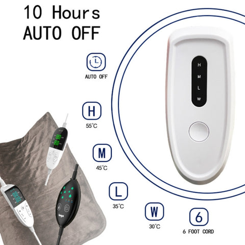Intelligent Temperature Control Electric Heating Blanket, 130x180cm EU Plug