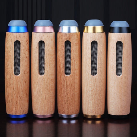 Car Smoking Multifunctional Anti-Flying Ashtray, Beechwood Gold, Beechwood Silver, Beechwood Rose Gold, Beechwood Blue, Beechwood Black, Beechwood Dark Walnut