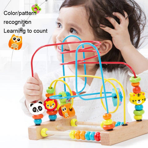 Children Beads Around Multifunctional Puzzle Block Toys, Style:, Cupid Fruit, Cupid Animal, Animal, Ocean, Traffic