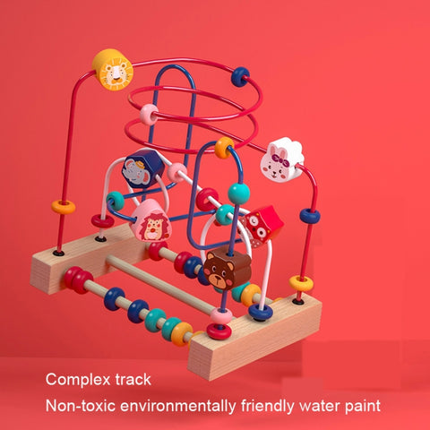 Children Beads Around Multifunctional Puzzle Block Toys, Style:, Cupid Fruit, Cupid Animal, Animal, Ocean, Traffic