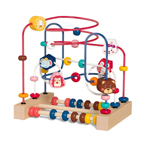 Children Beads Around Multifunctional Puzzle Block Toys, Style:, Cupid Fruit, Cupid Animal, Animal, Ocean, Traffic