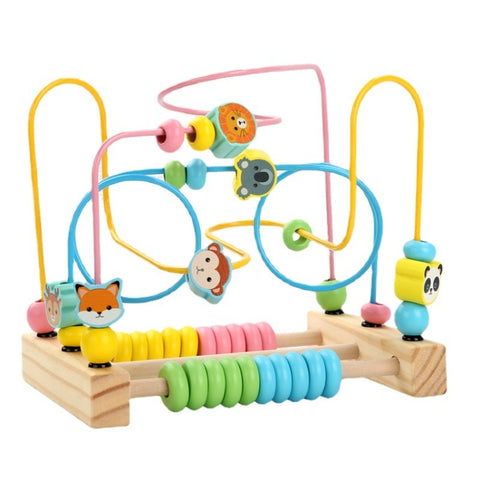 Children Beads Around Multifunctional Puzzle Block Toys, Style:, Cupid Fruit, Cupid Animal, Animal, Ocean, Traffic