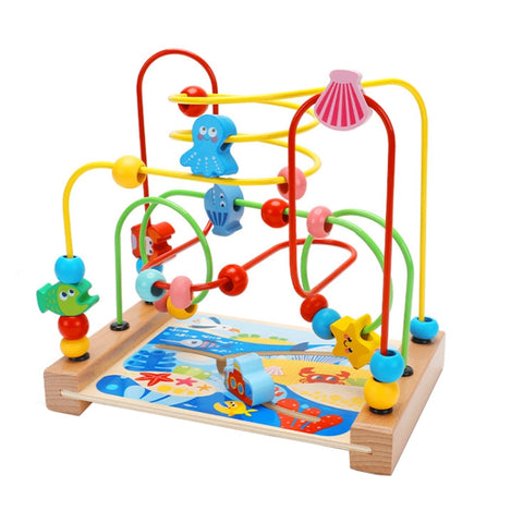 Children Beads Around Multifunctional Puzzle Block Toys, Style:, Cupid Fruit, Cupid Animal, Animal, Ocean, Traffic