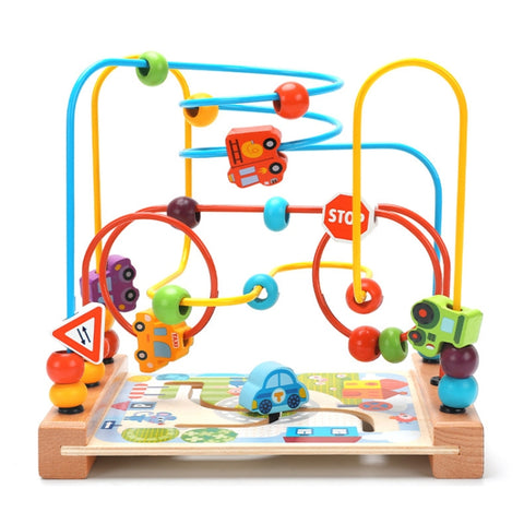 Children Beads Around Multifunctional Puzzle Block Toys, Style:, Cupid Fruit, Cupid Animal, Animal, Ocean, Traffic
