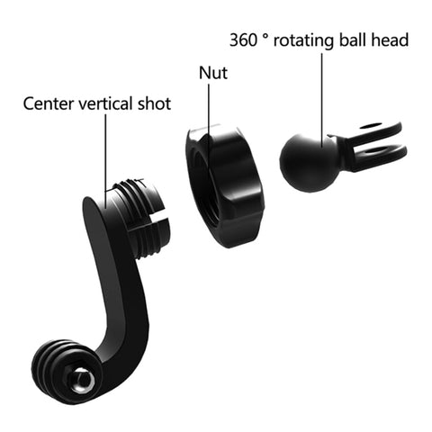 2 PCS ST-06 Basic Strap Mount Surface Buckle for GoPro Hero11 Black / HERO10 Black /9 Black /8 Black /7 /6 /5 /5 Session /4 Session /4 /3+ /3 /2 /1, DJI Osmo Action and Other Action Cameras, Centered Shoot Adapter(2 PCS)