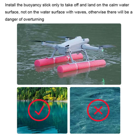 CQT 913492 Floating Heightened Drone Landing Gear Buoyancy Rod, For DJI Mini 3 Pro
