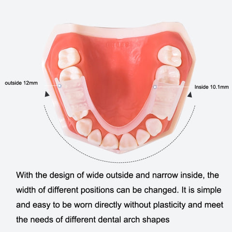 Y-Kelin Orthodontic Appliance Silicone Simulation Braces Anti-Molar Braces For Night, Transparent