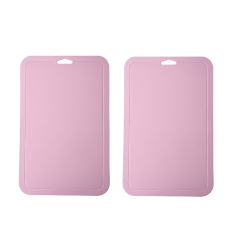 2pcs Baby Auxiliary Cutting Board Fruit and Vegetable Cutting Plastic Board, 2pcs Pink, 2pcs Blue, 2pcs Green