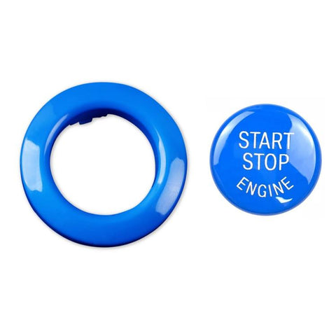 For 2004-2011 BMW E81/E87 2pcs /Set One-Key Start Button Cover Decoration