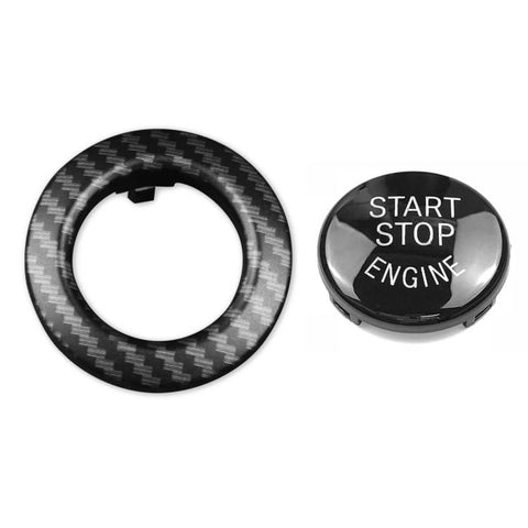For 2004-2011 BMW E81/E87 2pcs /Set One-Key Start Button Cover Decoration