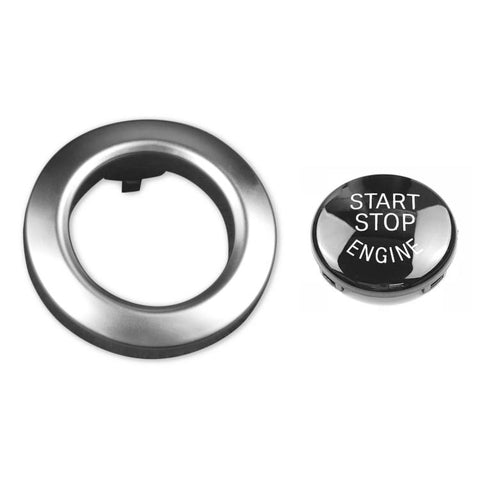 For 2004-2011 BMW E81/E87 2pcs /Set One-Key Start Button Cover Decoration