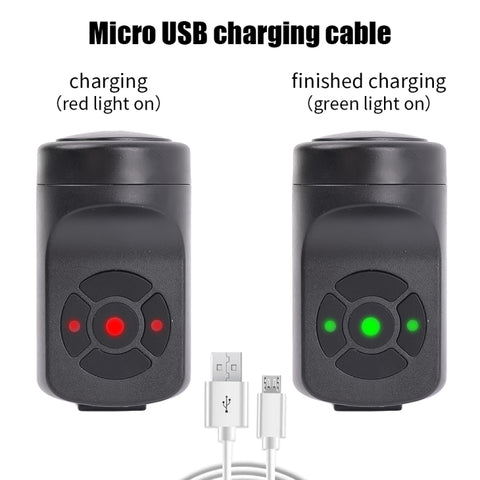 Bicycle 120db Electric Bell 4 Modes Rechargeable Cycling Anti-theft Alarm Horn, 120db