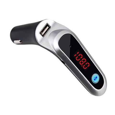 S7 Smart Digital Display Music Player Calling Car Charger, S7 Black, S7 Silver