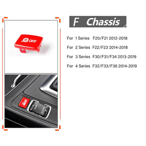 For BMW 1234 Series F Chassis Gear Shift ESP Anti-slip Button, Red, Black, Blue