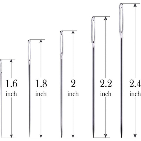 Big Eye Stainless Steel Embroidery Sewing Needle Tool Set, Needle Set