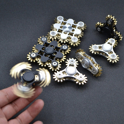 Linkage Fidget Spinner Decompression Toy, Four Gear(Silver), Four Gear(Black), Four Gear Upgraded Version(Black), Four Gear Upgraded Version(Silver), Four Gear Upgraded Version Ink(Blue)