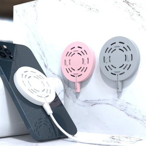 5pcs CP06 Magsafe Wireless Charger Silicone Protective Case, CP06 Grey, CP06 Black, CP06 White, CP06 Pink