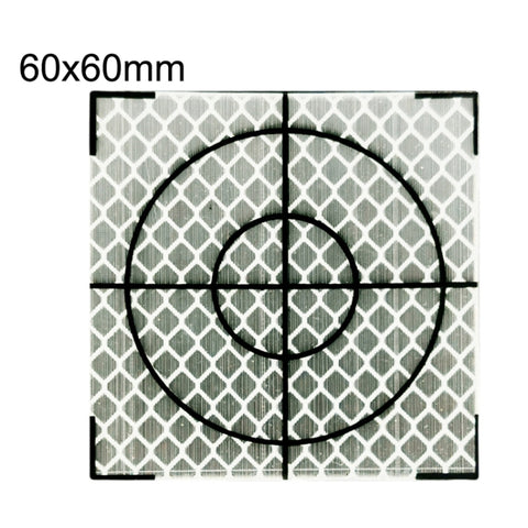 FP001 Diamond Tunnel Mapping Reflective Sticker Monitoring Measurement Point Sticker, Size: 60x60mm, 60x60mm, 60x60mm With Triangle