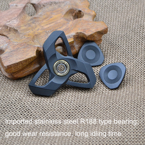 CKFSL Fingertip Gyroscopy EDC Hand Spinner Metal Stress Relief Toys, CKFSL(Black), CKFSL(Blue Spots)