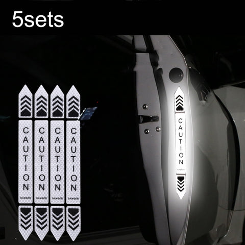 5sets Car Opening Door Anti-Collision Safety Warning Reflector, 5sets Diamond Red, 5sets Diamond Blue, 5sets Diamond Yellow, 5sets Fluorescent Green, 5sets Diamond White
