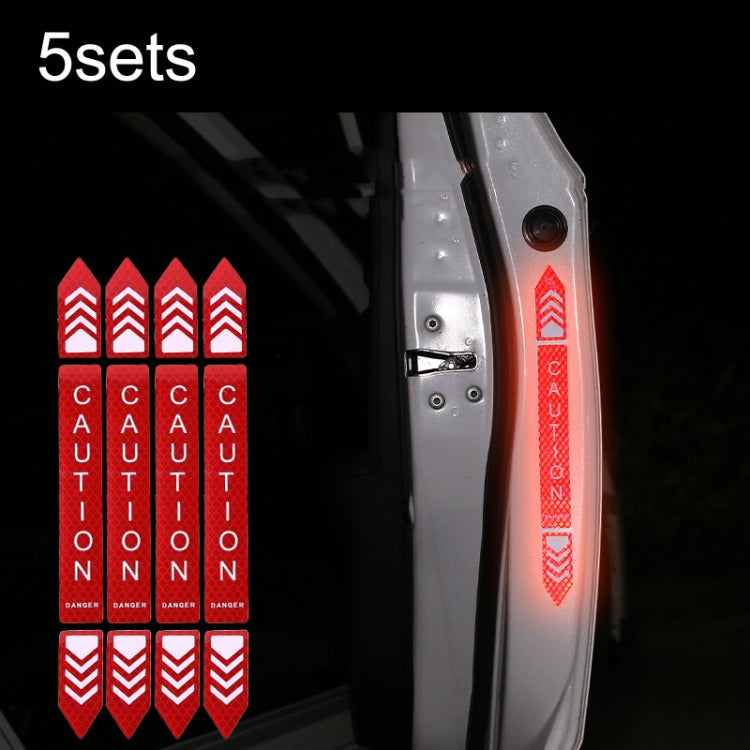 5sets Car Opening Door Anti-Collision Safety Warning Reflector, 5sets Diamond Red, 5sets Diamond Blue, 5sets Diamond Yellow, 5sets Fluorescent Green, 5sets Diamond White