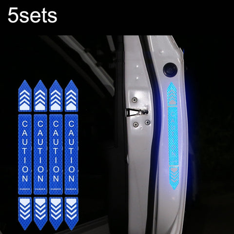 5sets Car Opening Door Anti-Collision Safety Warning Reflector, 5sets Diamond Red, 5sets Diamond Blue, 5sets Diamond Yellow, 5sets Fluorescent Green, 5sets Diamond White