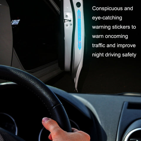 5sets Car Opening Door Anti-Collision Safety Warning Reflector, 5sets Diamond Red, 5sets Diamond Blue, 5sets Diamond Yellow, 5sets Fluorescent Green, 5sets Diamond White