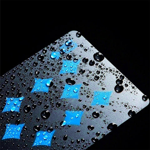 2pairs 54pcs Waterproof Plastic Poker Table Games Cards PVC Magic Playing Cards, Blue, Red