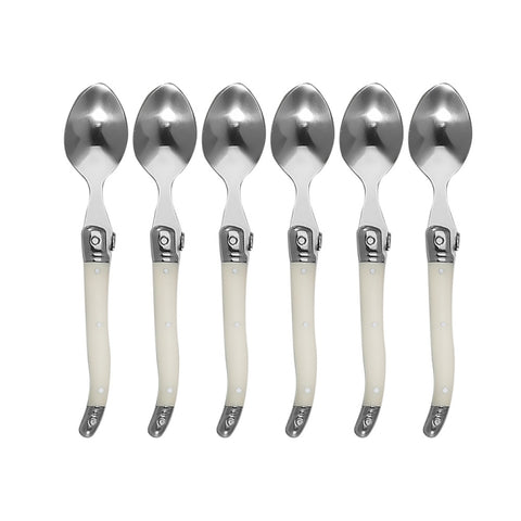Stainless Steel Knife Fork Spoon Set Plastic Handle Western Tableware, 3 In 1, 4 In 1, 6 Knives, 6 Forks, 6 Spoons, 6 Tea Spoons
