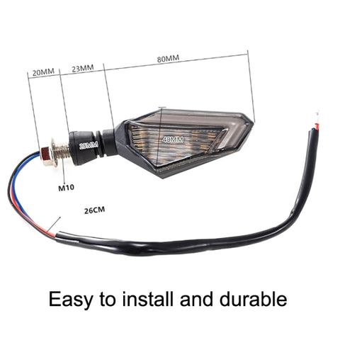 MK-236 4pcs 22LED Motorcycle V Line Two Color Turning Light Signal Angle Light, MK-236 (Yellow Blue), MK-236 (Yellow White), MK-236 (Yellow Red)