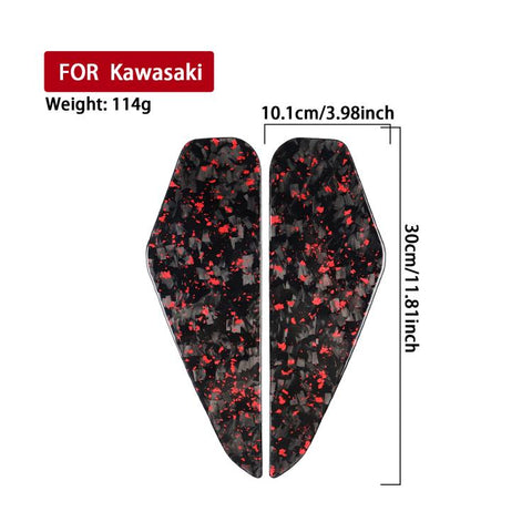 For 2019-2023 Kawasaki Ninja 400 2pcs /Set Steering Wheel Side Stickers