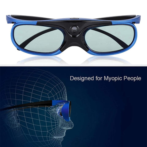 JX30-T Active Shutter 3D Glasses Support 96HZ-144HZ for DLP-LINK Projection X5/Z6/H2, JX30-T
