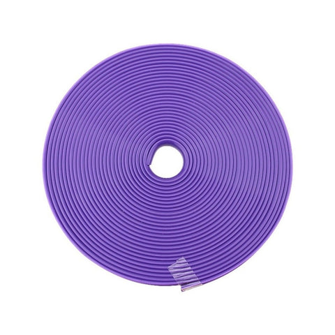 8m/roll Car Wheel General Sticker Modified Protection Sticker Anti-collision Strip, 1roll Green, 1roll Orange, 1roll Gray, 1roll White, 1roll Black, 1roll Red, 1roll Yellow, 1roll Pink, 1roll Purple, 1roll Blue