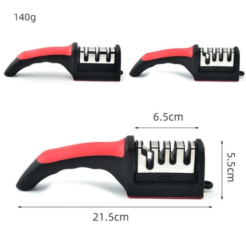 LsCook Kitchen Multifunctional Hangable Multi-segment Handheld Knife Sharpener, Specification: 3 Stage, 3 Stage, 4 Stage