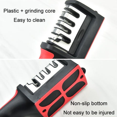 LsCook Kitchen Multifunctional Hangable Multi-segment Handheld Knife Sharpener, Specification: 3 Stage, 3 Stage, 4 Stage