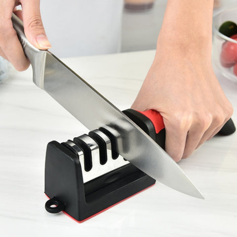 LsCook Kitchen Multifunctional Hangable Multi-segment Handheld Knife Sharpener, Specification: 3 Stage, 3 Stage, 4 Stage