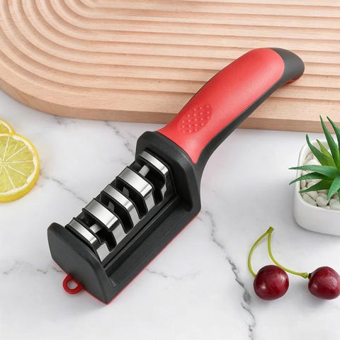 LsCook Kitchen Multifunctional Hangable Multi-segment Handheld Knife Sharpener, Specification: 3 Stage, 3 Stage, 4 Stage