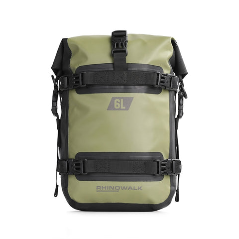 Rhinowalk MT2206 6L Waterproof Motorcycle Bumper Bag Outdoor Riding Bag, 6L(Black), 6L(Green)