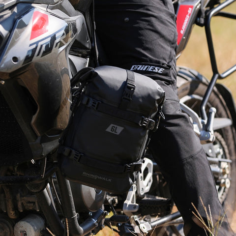 Rhinowalk MT2206 6L Waterproof Motorcycle Bumper Bag Outdoor Riding Bag, 6L(Black), 6L(Green)