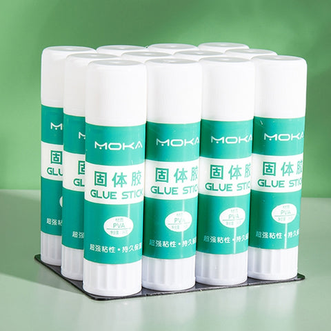 12pcs 15g MOKA Solid Glue Student Stationery Children Handmade Solid Glue Stick, 24pcs 8g, 12pcs 15g, 12pcs 21g, 12pcs 36g