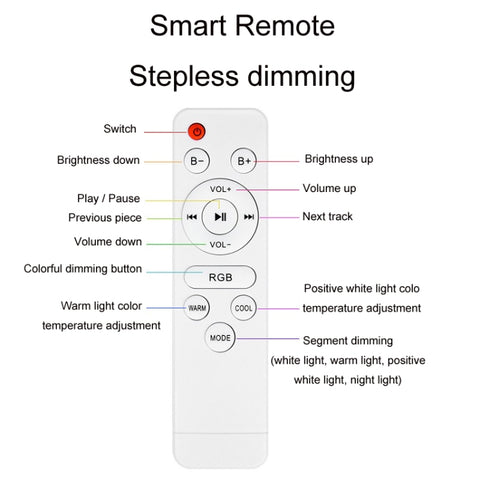 Remote Control Bluetooth LED Ceiling Lamp RGB Music Rhythm Color Changing Lamp, 33cm