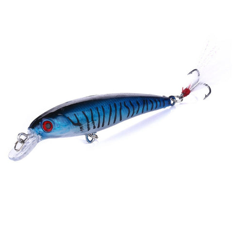 HENGJIA MI094 Simulation Laser Fake Lures Minnow Fishing Baits, 1, 2, 3, 4, 5, 6, 7, 8, 9, 10, 10 Colors Boxed