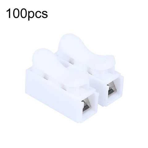 100pcs Self-Locking Push Type Ceiling Light Quick Terminal Block, CH-2, CH-3