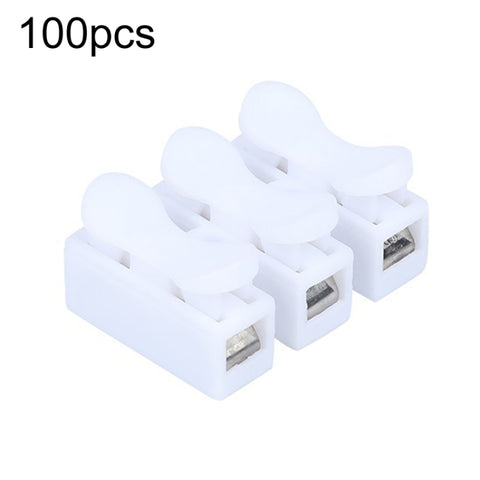 100pcs Self-Locking Push Type Ceiling Light Quick Terminal Block, CH-2, CH-3