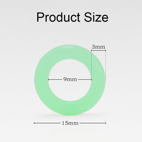 100pcs Outdoor Camping Nail Luminous Circle Multifunctional Silicone Reflective Warning Ring, Luminous Circle